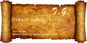 Tokaji Győző névjegykártya